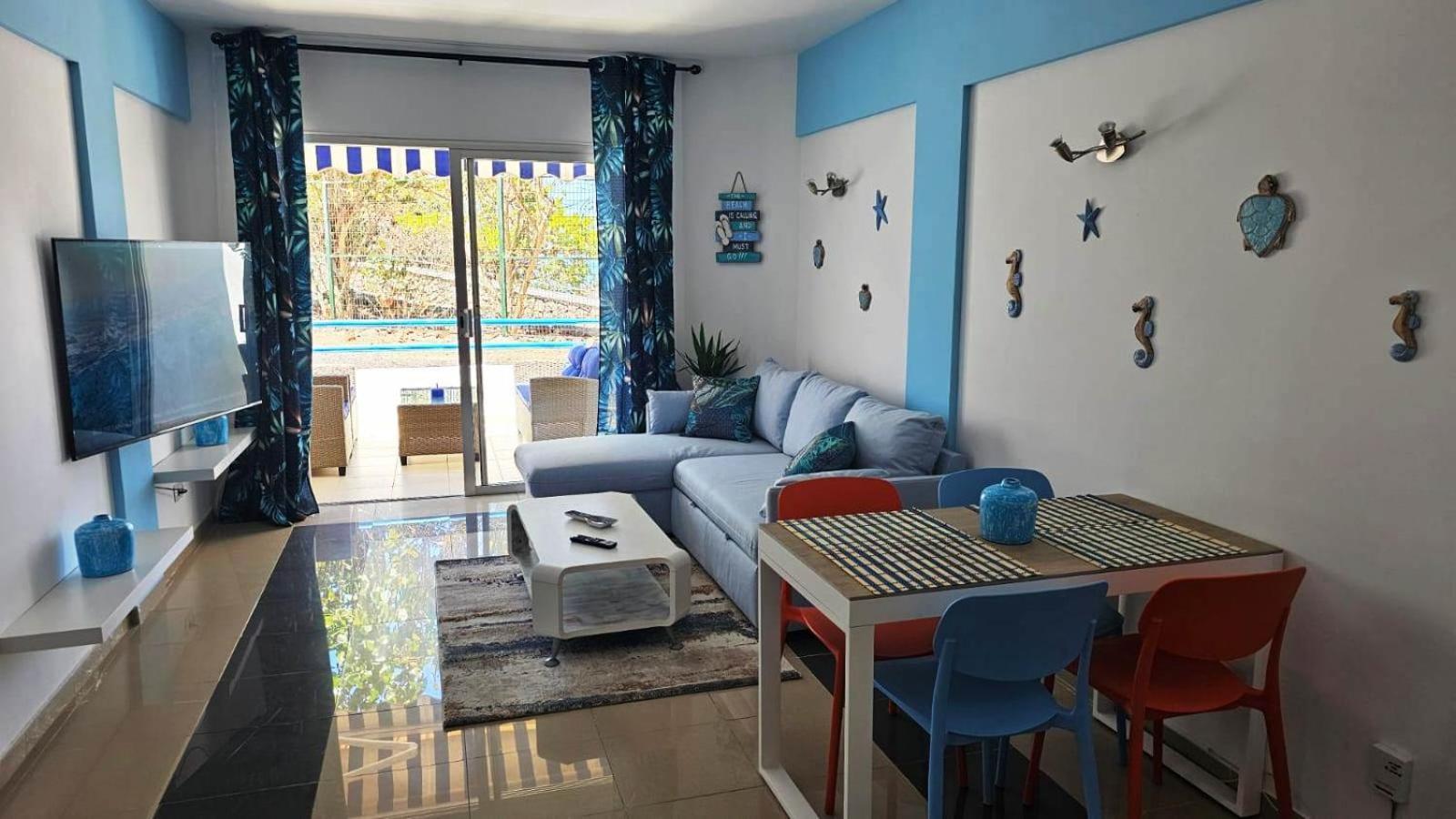 Blue Bay Paradise - Beach Front Apartment With Sea View Playa Paraiso  Ngoại thất bức ảnh